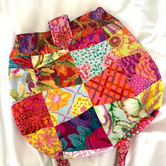 Handmade Quilted Patchwork Purse Colorful Homemade Quilt Bag Crossbody